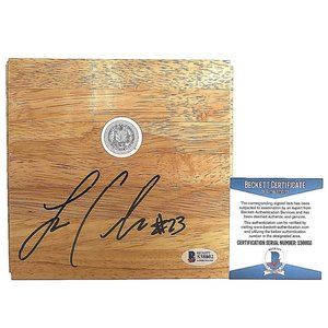 Layshia Clarendon Signed Cal Bears Basketball Floorboard Beckett Autograph BAS